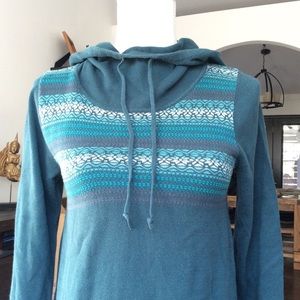 Prana fair isle sweater dress M